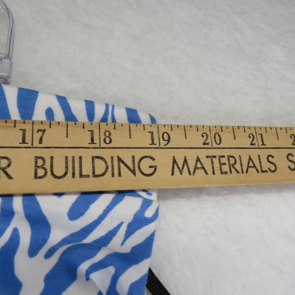 Diane Von Furstenberg Skirt Size XXL‎ Blue White Ruffle Ruched Flowy Design New - Picture 5 of 11